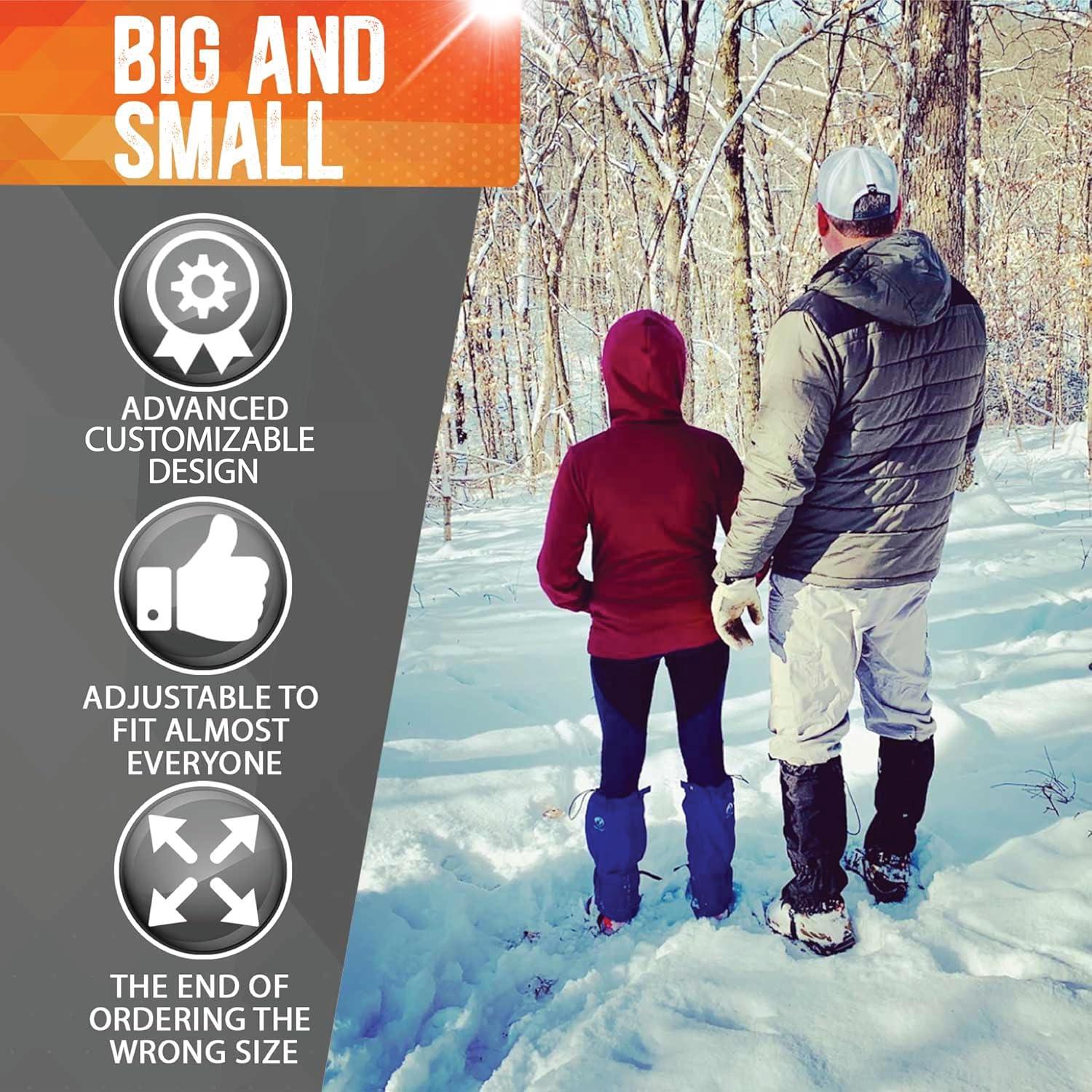 imagePike Trail Adjustable Leg Gaiters Lightweight Waterproof Leg Guards for Men ampamp Women Hiking Essentials Ideal for Hunting Trekking ampamp Fishing 1 PairNeon Green