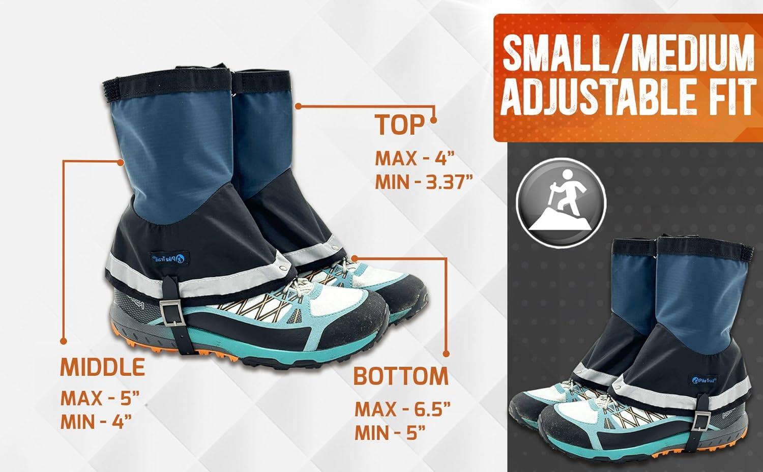 imagePike Trail Mid Length Gaiters for Hiking in Mud Sand and Snow Running Hunting Mountain Climbing or Walking