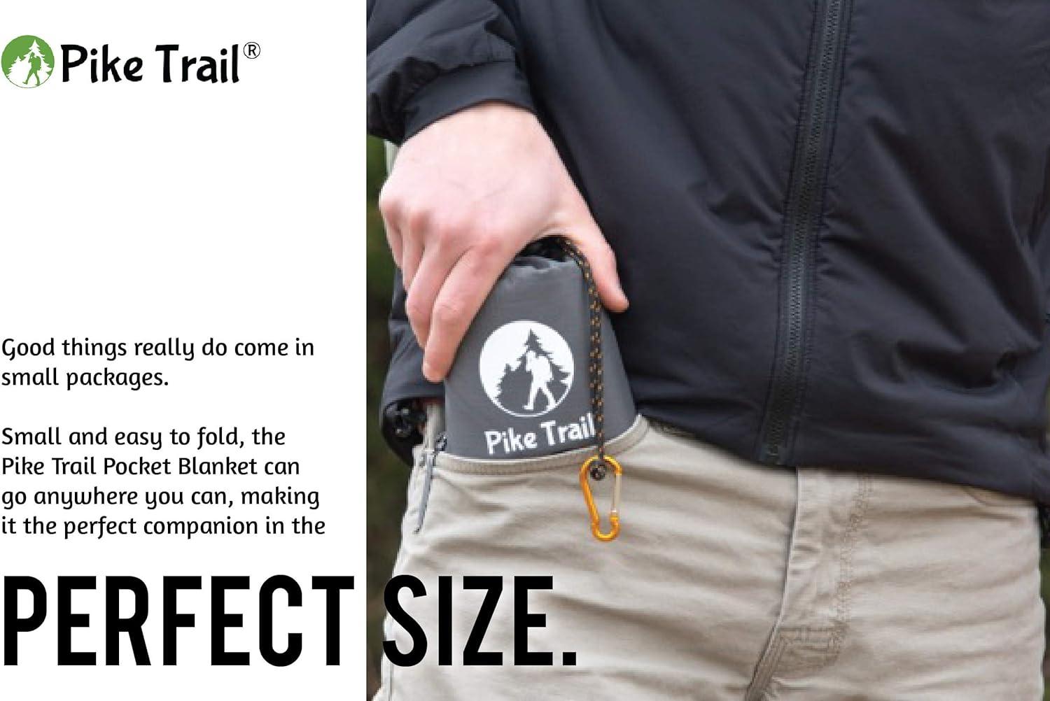 imagePike Trail Pocket Beach Blanket 60 in X 56 in Lightweight Sand Proof Picnic Blankets Compact Outdoor Blankets Waterproof Pocket Blanket for Hiking Camping Picnics Travel and Beach TripsBlueYellow