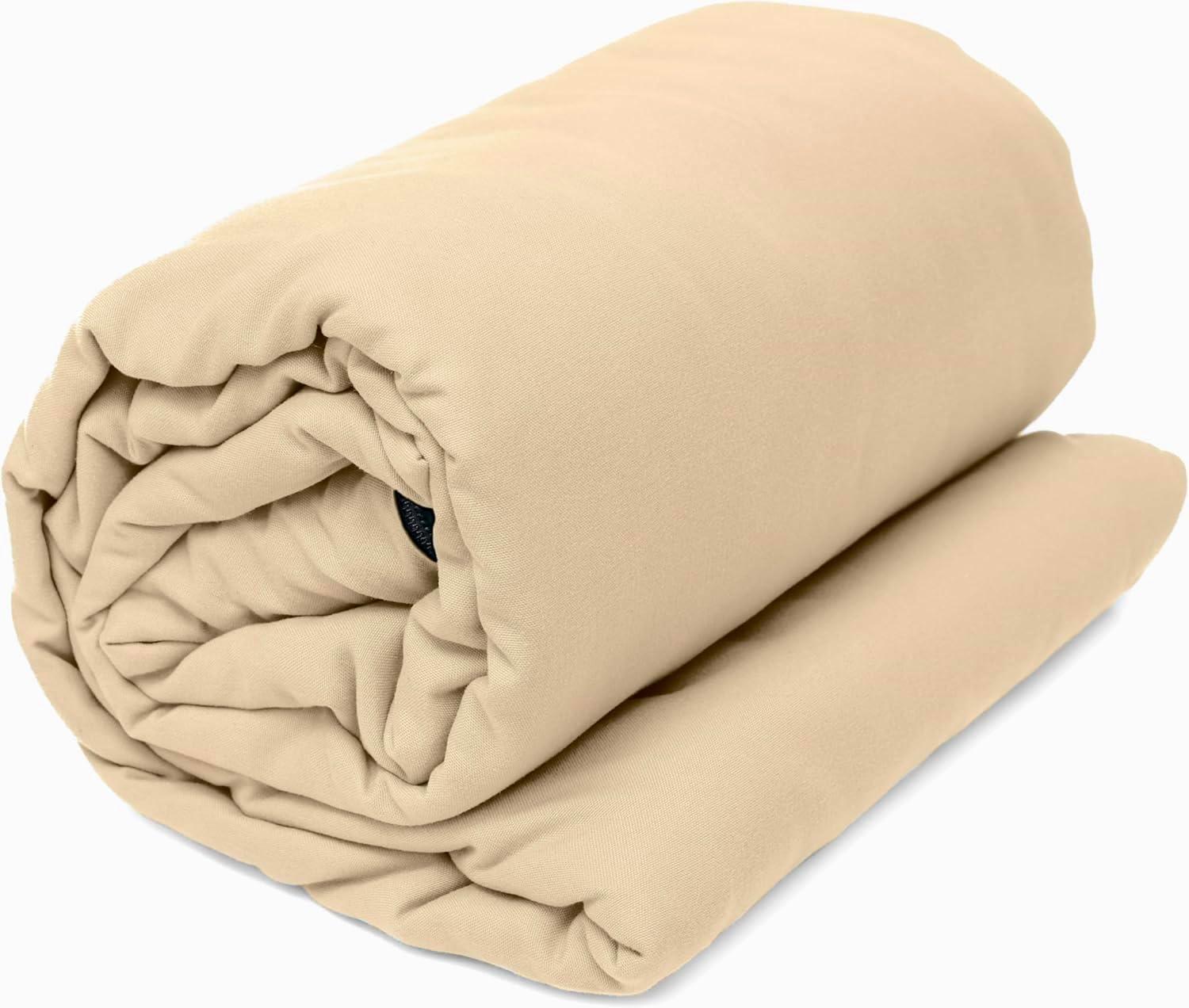 imagePike Trail Sleeping Bag Liner Travel and Camping Sheet Lightweight and Compact Insert with Full Length Zipper and GuaranteeBeach Latte