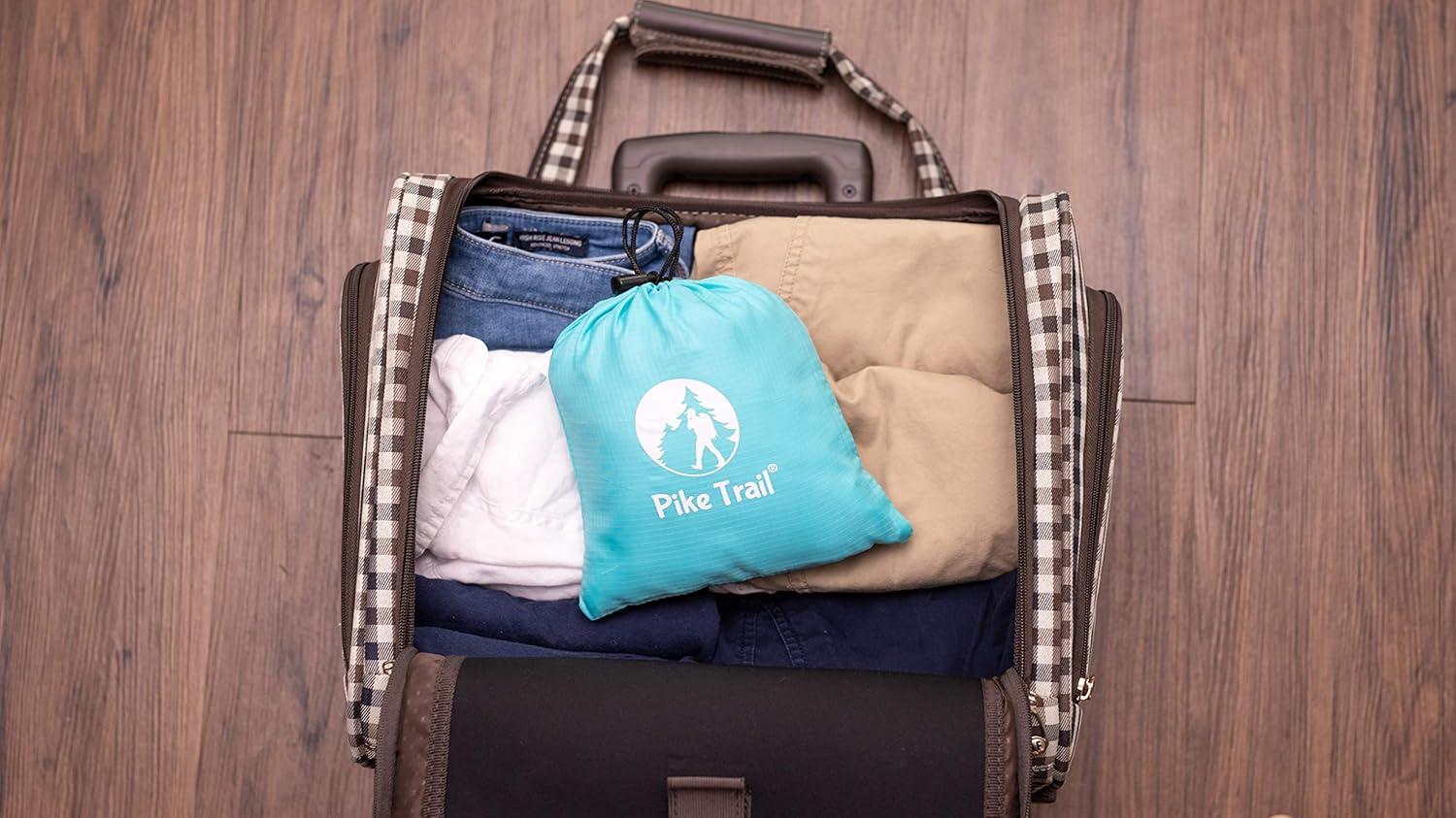 imagePike Trail Sleeping Bag Liner Travel and Camping Sheet Lightweight and Compact Insert with Full Length Zipper and GuaranteeBubble Gum Pink