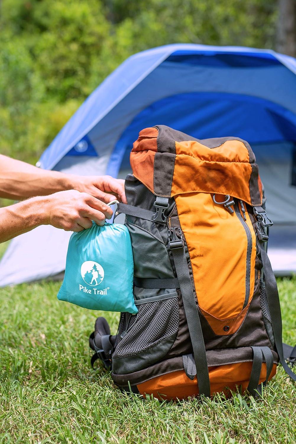 imagePike Trail Sleeping Bag Liner Travel and Camping Sheet Lightweight and Compact Insert with Full Length Zipper and GuaranteeSilver Bullet