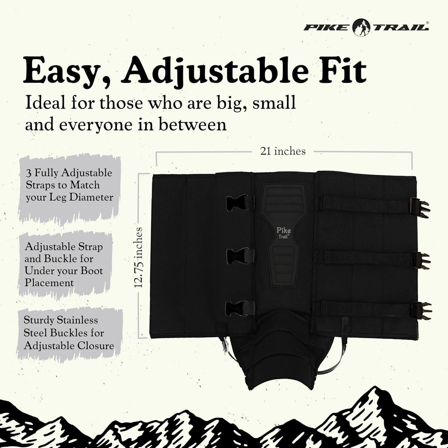 imagePike Trail Snake Leg Gaiters Protection for Hikers and Hunters Waterproof Bite Protective Durable AntiSnake Leg GearOlive Drab