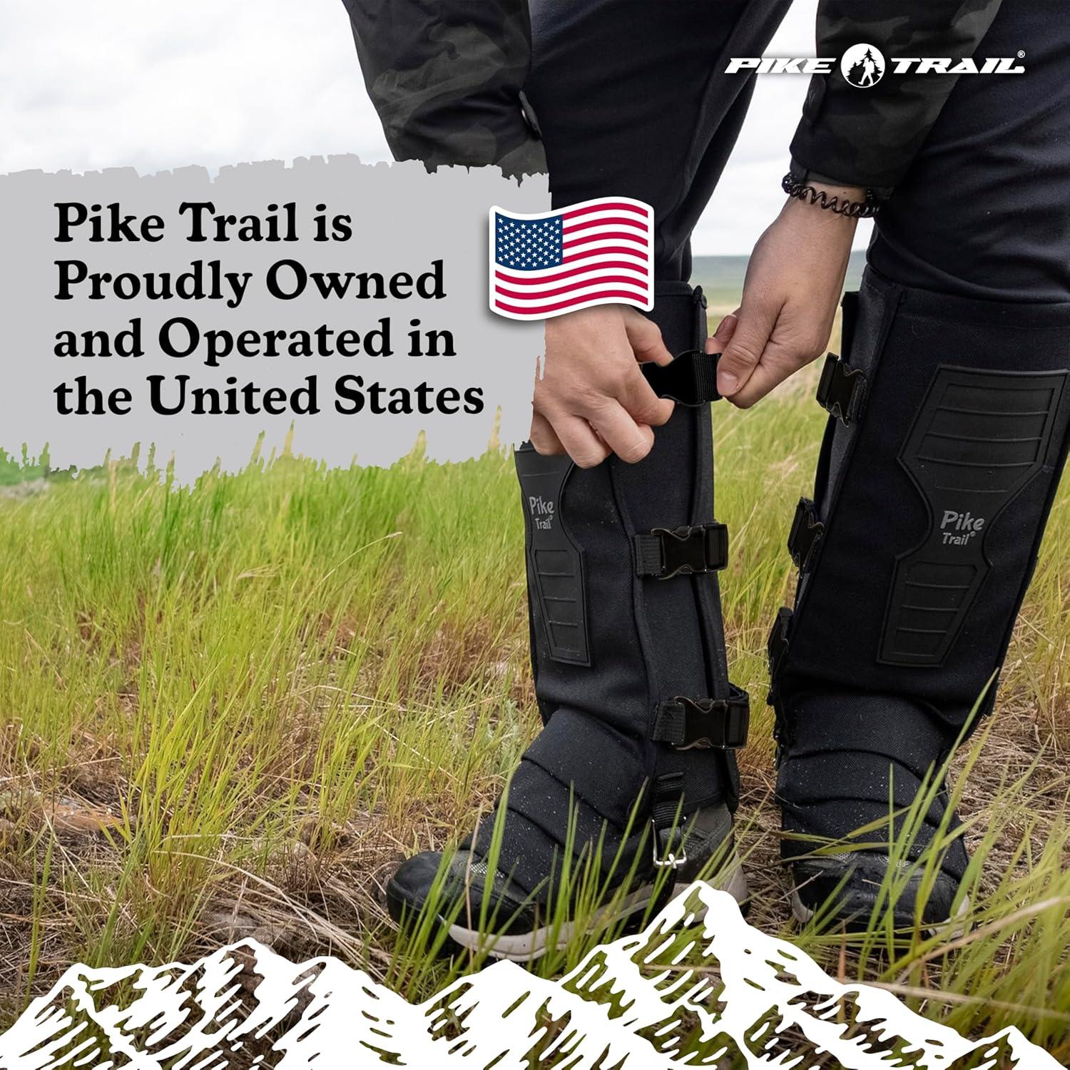 imagePike Trail Snake Leg Gaiters Protection for Hikers and Hunters Waterproof Bite Protective Durable AntiSnake Leg GearOlive Drab