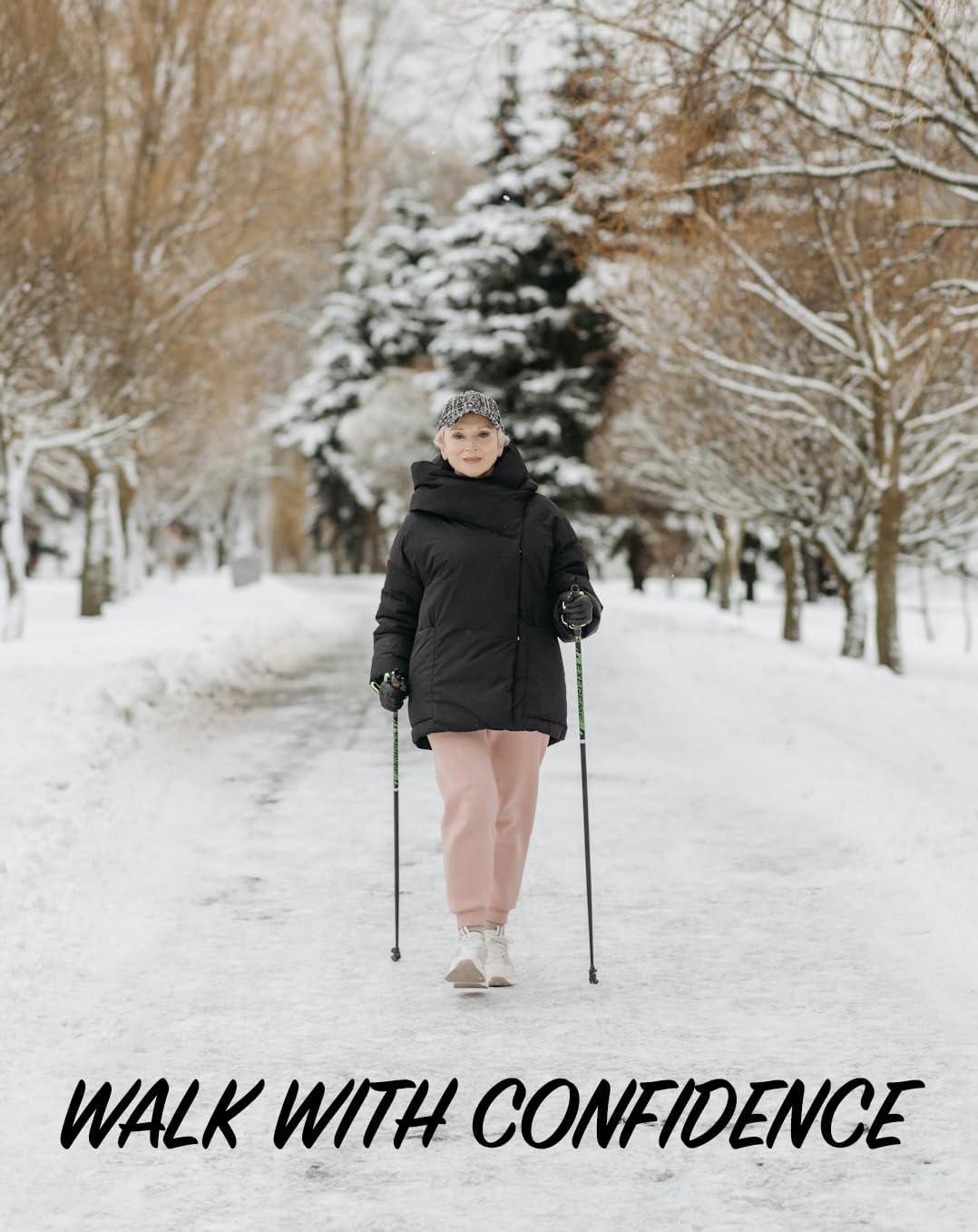 imagePike Trail Trekking Poles Lightweight Carbon Fiber Collapsible Sticks for Walking and Hiking for Men and Women Adjustable Height and Retractable Design Carry Bag and Attachments IncludedForest Green