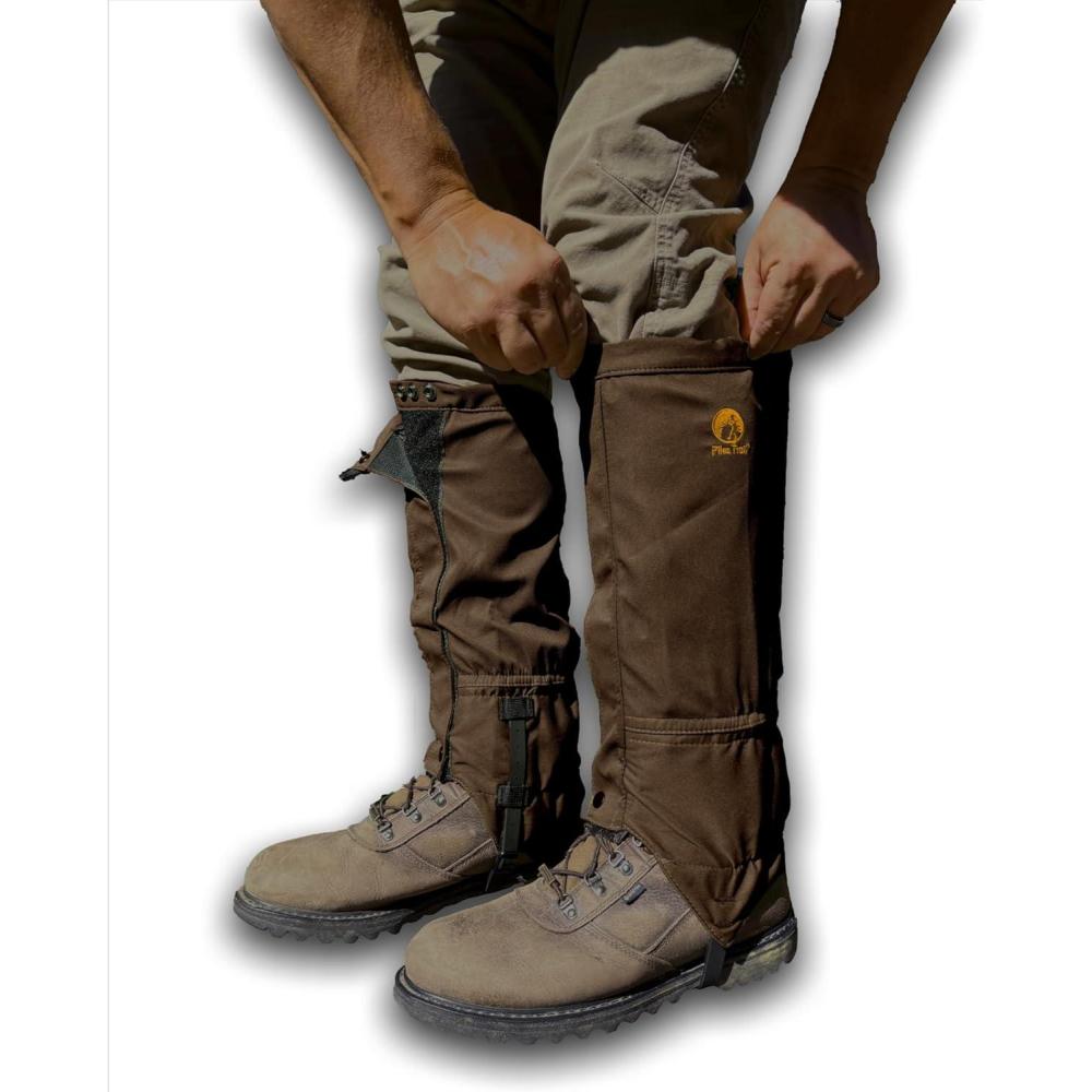 imagePike Trail Adjustable Leg Gaiters Lightweight Waterproof Leg Guards for Men ampamp Women Hiking Essentials Ideal for Hunting Trekking ampamp Fishing 1 PairCoyote