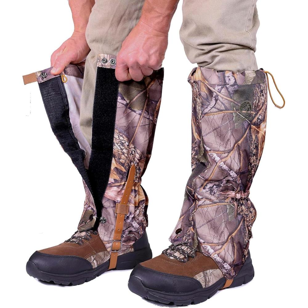 imagePike Trail Adjustable Leg Gaiters Lightweight Waterproof Leg Guards for Men ampamp Women Hiking Essentials Ideal for Hunting Trekking ampamp Fishing 1 PairLost Oak Camo