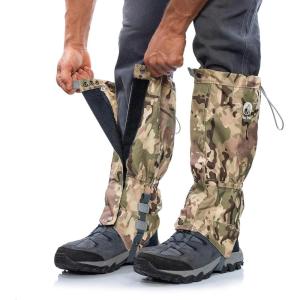 Pike Trail Adjustable Leg Gaiters – Lightweight, Waterproof – Leg Guards for Men & Women – Hiking Essentials Ideal for Hunting, Trekking & Fishing – 1 Pair(Defense Force Camo)