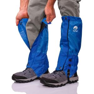 Pike Trail Adjustable Leg Gaiters – Lightweight, Waterproof – Leg Guards for Men & Women – Hiking Essentials Ideal for Hunting, Trekking & Fishing – 1 Pair(Midnight Blue)
