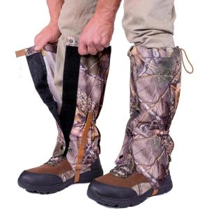 Pike Trail Adjustable Leg Gaiters – Lightweight, Waterproof – Leg Guards for Men & Women – Hiking Essentials Ideal for Hunting, Trekking & Fishing – 1 Pair(Lost Oak Camo)