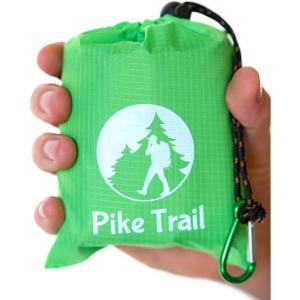 Pike Trail Pocket Beach Blanket (60 in X 56 in) – Lightweight Sand Proof Picnic Blankets, Compact Outdoor Blankets, Waterproof Pocket Blanket for Hiking, Camping, Picnics, Travel and Beach Trips(Apple Green)