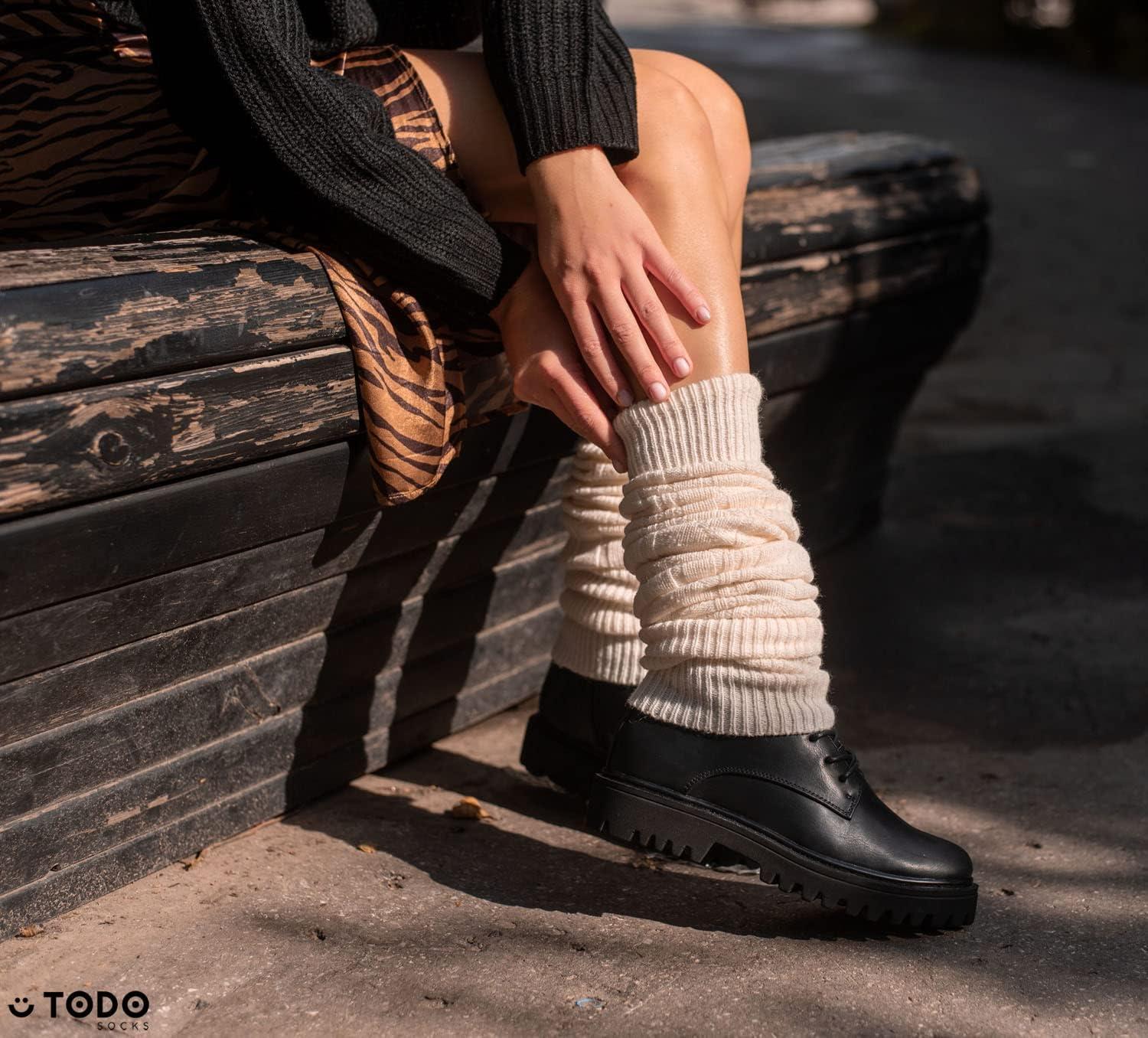 imageTODO Jambires Gutres Femme en Laine douces souples pour lhiver quand il fait froidcru