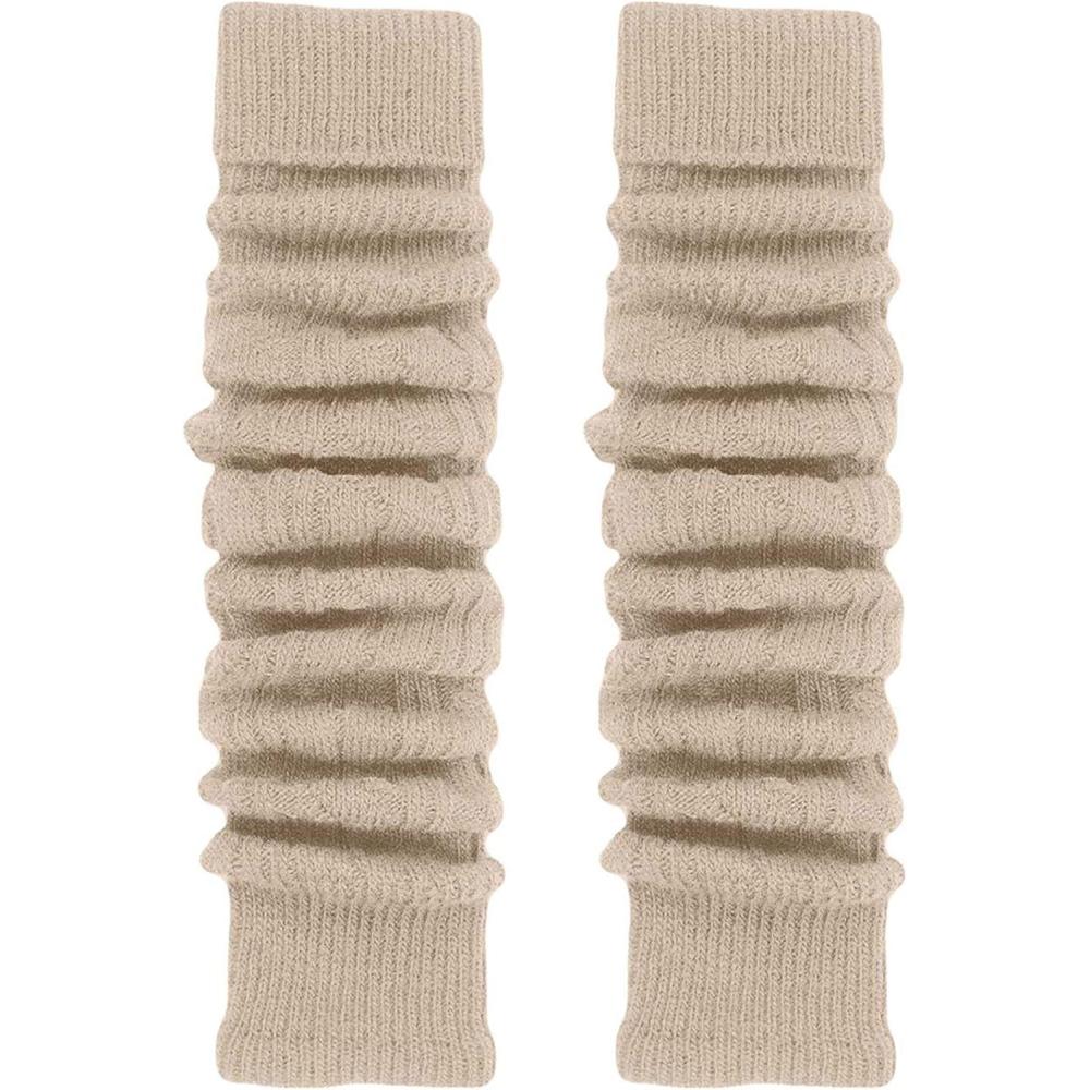 imageTODO Jambires Gutres Femme en Laine  douces souples  pour lhiver quand il fait froidBeige