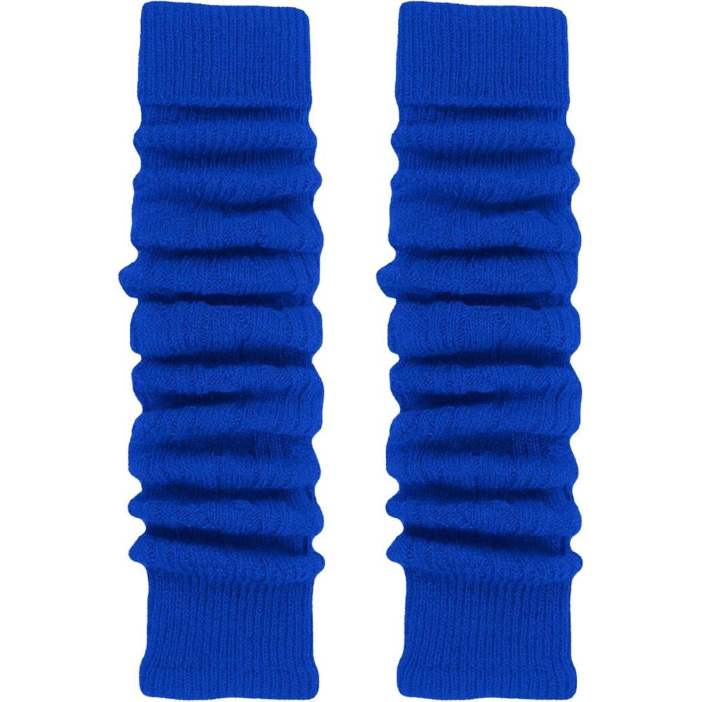 imageTODO Jambires Gutres Femme en Laine  douces souples  pour lhiver quand il fait froidBleu  Jambires longues