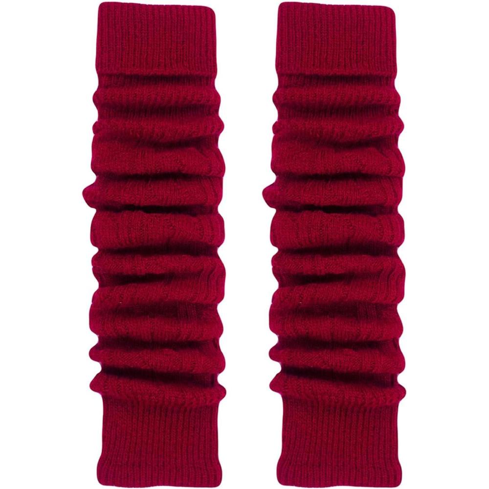 imageTODO Jambires Gutres Femme en Laine douces souples pour lhiver quand il fait froidVin Rouge