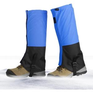 Guêtres de Randonnée,Guêtres de Randonnée Imperméables Anti-Serpents,Protège-Jambes Réglable Léger pour – Escalade Neige Trail Chasse Hivernale Aquatique Activités(Bleu)