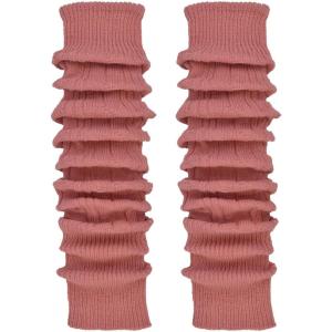 TODO Jambières Guêtres Femme en Laine – douces, souples – pour l&rsquo;hiver quand il fait froid.(Rouge – Blanc)