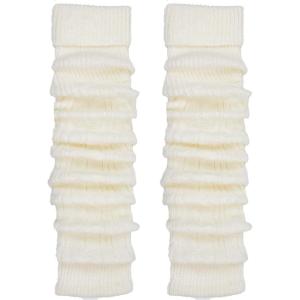 TODO Jambières Guêtres Femme en Laine – douces, souples – pour l&rsquo;hiver quand il fait froid.(Écru)