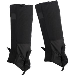 Guêtres Molletières pour Homme | Guêtres de Ski Imperméables pour Bottes | Protège-Jambes Hiver Ajustable pour Randonnée Neige Escalade Chasse | Mixte Été Outdoor Sports(Noir)