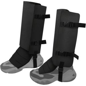 TRIWONDER Guêtres Anti-Morsure de Serpent Guêtres Jambières pour Homme Femme Randonnée Chasse Escalade Marche(Noir)
