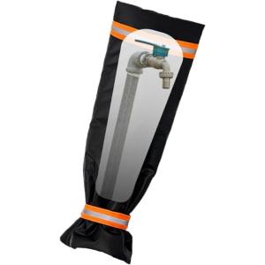 Chaussettes protectrices grand modèle pour tuyaux | Housse isolante robinet extérieur anti gel | Étanche réutilisable tissu Oxford coton | Protection jardin pelouse ferme patio(38x70cm)