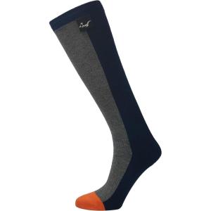 OTTERSHELL Chaussettes longueur genou étanches en laine mérino. Chaud et respirant. Tissu composite à 3 couches, anti-humidité pour la randonnée, la randonnée, le ski(Bleu Marine – L)