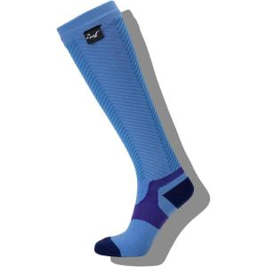 OTTERSHELL Chaussettes longueur genou étanches en laine mérino. Chaud et respirant. Tissu composite à 3 couches, anti-humidité pour la randonnée, la randonnée, le ski(Bleu – L)
