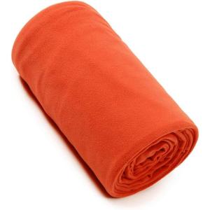 Sac de couchage doublure polaire 180 x 80 cm tente lit survie camping couverture adultes voyage hôtel randonnée randonnée randonnée orange(Orange)