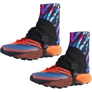 Guêtres de randonnée d&rsquo;extérieur basses pour chaussures de protection respirantes et anti-sable pour course à pied, randonnée(Coloré)