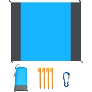 Couverture de Plage, Couverture de Pique-Nique, Couverture de Poche Portable Pliable et Légère imperméable de 79 X 83 Pouces Couverture de Pique-Nique surdimensionnée Tapis de Camping