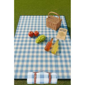 Haus Projekt Couverture Pique-Nique imperméable, 200x150cm, Pliable, Tapis Pique-Nique Portable, Poche Fermeture Invisible, résistant au Sable, Accessoires Camping, Plage, randonnée, Festival(Bleu Clair)