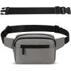 imageSac Banana Femme Homme Sacoche Ville avec Ceinture allonge de 30 cm Impermable Sac  Taille et 4 Poches pour Randonne Cyclisme Balade Ville Festival Vacances Voyage Camping Outdoor SportGris