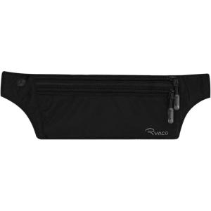 Ryaco Ceinture de Voyage Sac Banane avec Technologue RFID, Pochette de Securite Femme ou Homme pour Argents, Passeports, Carte Débit et Crédit et Smartphones – Noir(Noir)