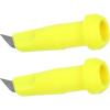 image:imageEmbouts de Btons de Randonne en Nylon Antidrapants Couleur Citron Jaune 2 Pices Compatibles Btons de Trekking et Ski pour Stabilit Optimale sur Terrains Enneigs et