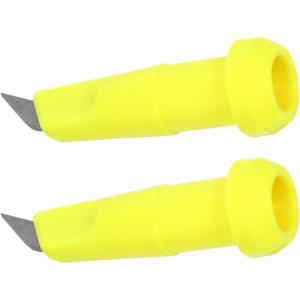 Embouts de Bâtons de Randonnée en Nylon Antidérapants Couleur Citron Jaune 2 Pièces Compatibles Bâtons de Trekking et Ski pour Stabilité Optimale sur Terrains Enneigés et
