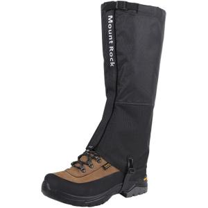 guetre randonnée, dextérieur, réglables Respirantes pour Unisexe, 1000D Fabric, Protection des Jambes pour randonnée en Plein air, lalpinisme, Le Ski (Noir)