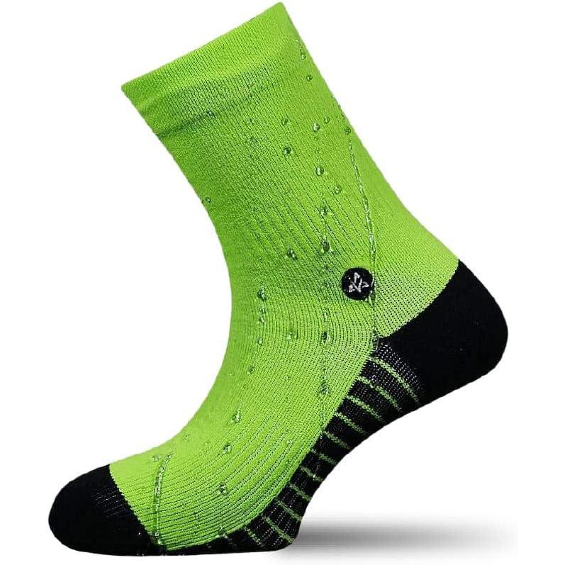 image:imageVERJARI Chaussettes Impermables Respirantes et Chaudes pour Homme et Femme  Running Trail Vlo VTT Randonne Ski Activits Outdoor  En fibre de Bambou  Courtes  JauneJaune