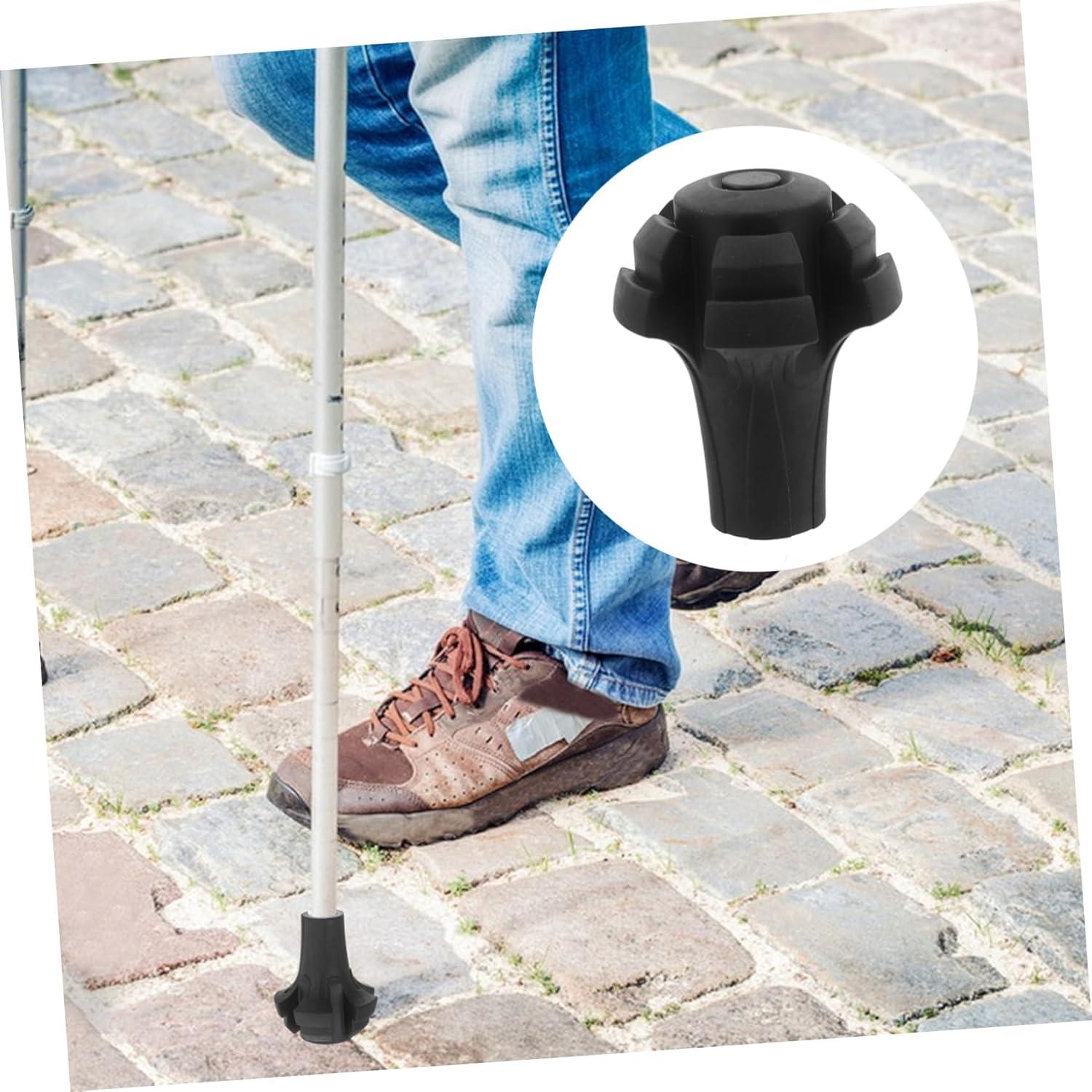 image:imageToyvian Embout Bton De Randonne Antidrapant en Caoutchouc Protection Pointe Btons Trekking Amortisseur Chocs Accessoires Randonne Facile Installer