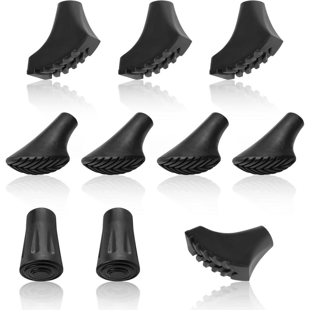 image:image10 pices Embout Bton de Marche Nordique Remplacement pour Baton de Randonne Embouts Universels pour Embout Baton Marche Nordique Diamtre 11 mm Idal pour lAsphalte Le Trekking et la Randonne