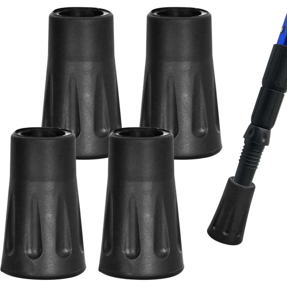 image:image4 Pices Embouts en Caoutchouc pour Btons de Marche 12mm Embouts en Caoutchouc 2 Paires Embout Canne de Marche Pointe des Btons de Marche pour Btons de Randonne Marche Trekking