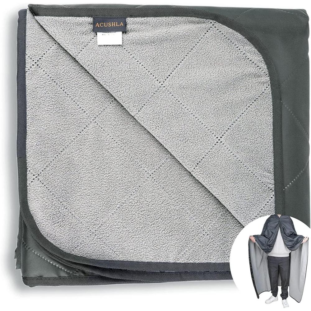 image:imageACUSHLA Couverture de Camping et PiqueNique Impermable 200 x 145 cm Pour lExtrieur Les Voyages la Terrasse et Les Excursions en Famille VertGris