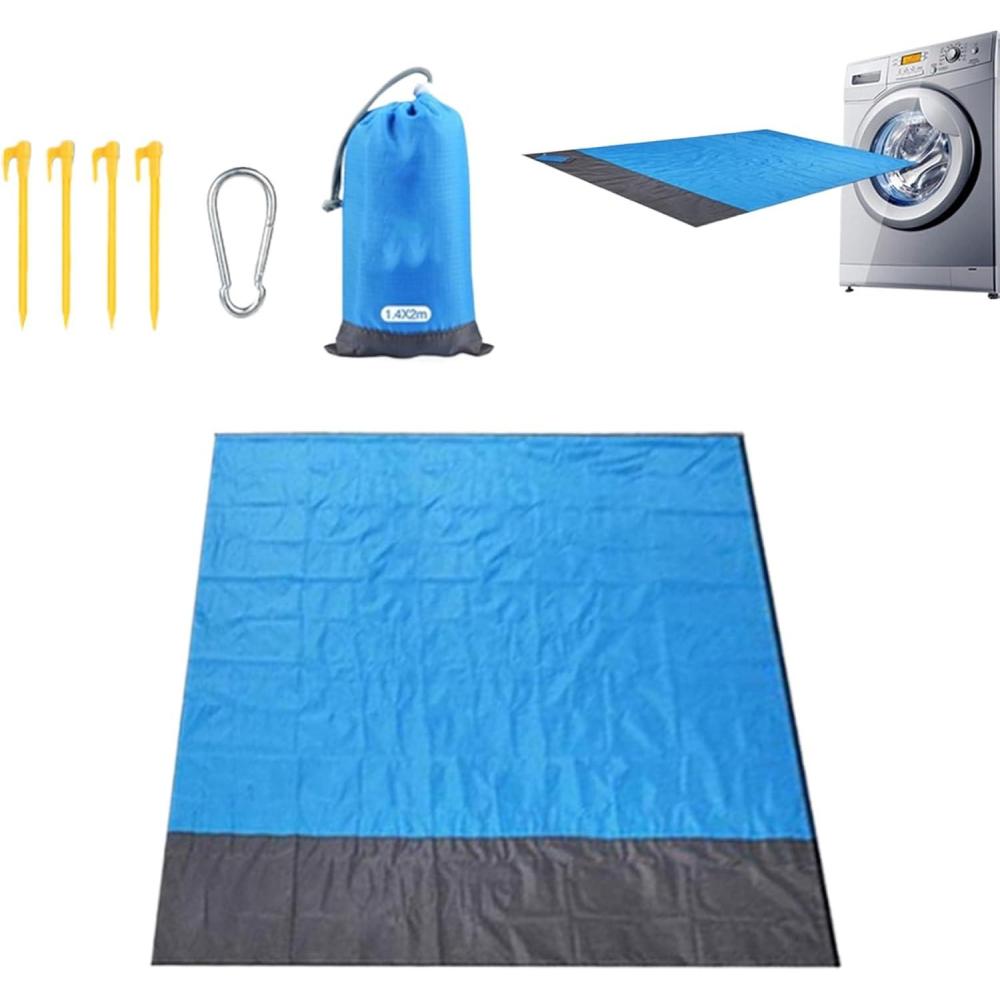 image:imageGnrique Tapis de PiqueNique Impermable  Couverture de Camping Compacte Impermable  Couverture Pliable Portable pour la Randonne Voyage Camping Festival Plage Pelouse Terrasse Jardin Parking
