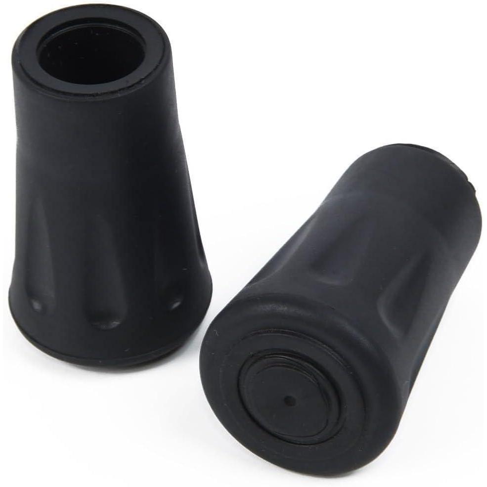 image:imageLot de 2 embouts renforcs en caoutchouc pour btons de randonne marche trekking housses de protection antidrapantes avec diamtre intrieur de 10 mm compatibles 4 pices