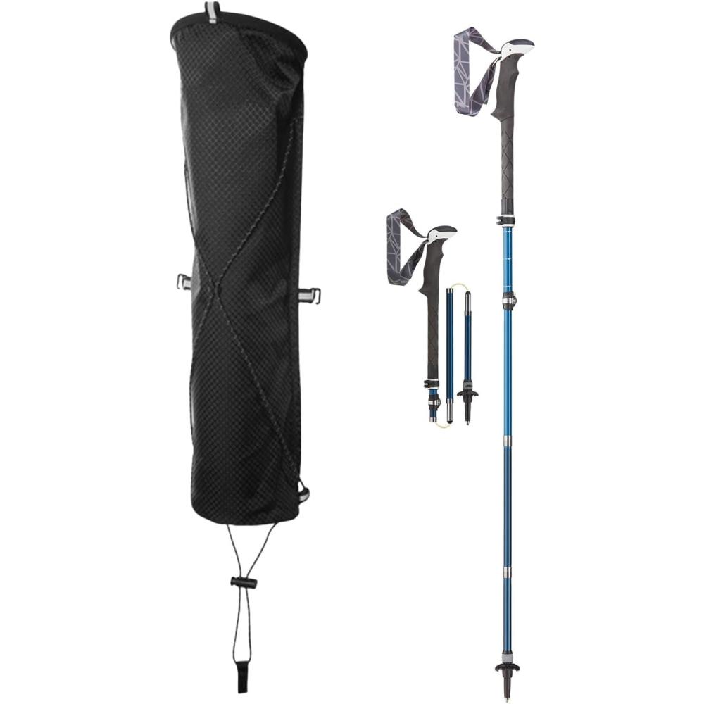 image:imageSac de bton de trekking sac de transport pour bton de trekking pochette lgre pour quipement de plein air pour adultes course pied voyage plein air femme homme randonne aventureCrochet en S