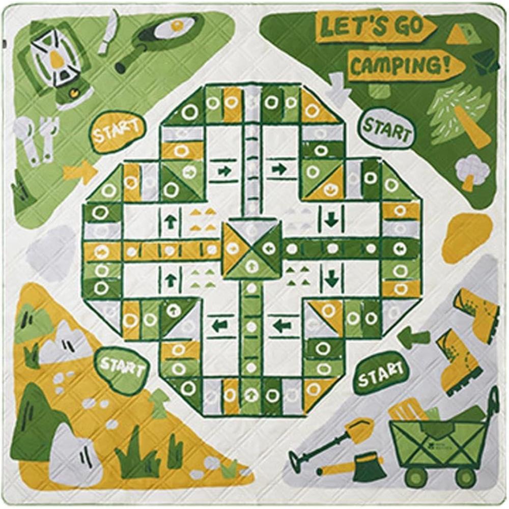 image:imageTapis dextrieur pour Le Camping couvertures de PiqueNique Couvertures Pliables sur Le thme des Jeux dextrieur quipement de Camping pour activits de Plein air Sangle de TransportB