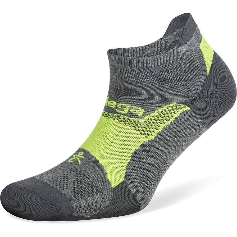 image:imageBalega Hidden Dry Moisture Wicking Performance No Show Athletic Running Socks 1 Pair Chaussettes de course performantes Mixte lot de 1Gris moyenbrouillard