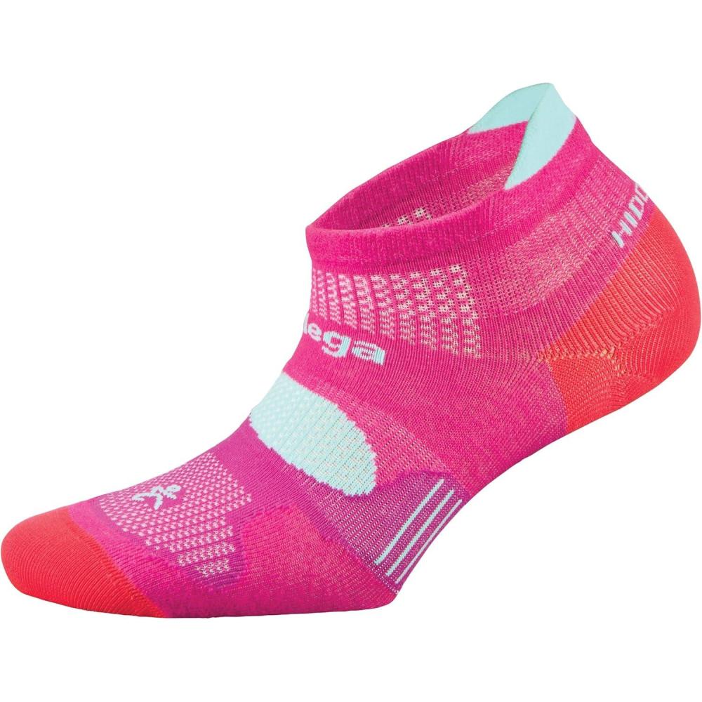 image:imageBalega Hidden Dry Moisture Wicking Performance No Show Athletic Running Socks 1 Pair Chaussettes de course performantes Mixte lot de 1Rosevertbleu