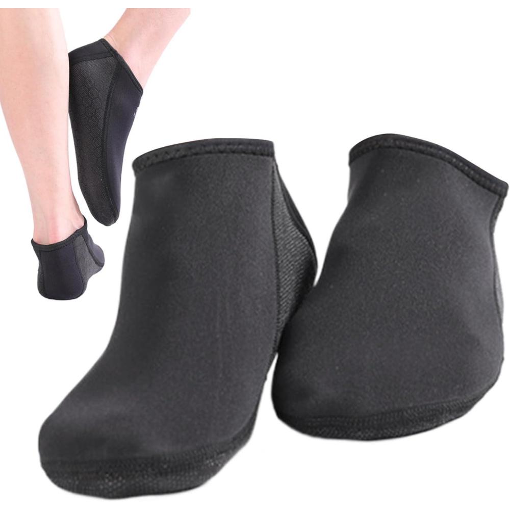 image:imageChaussettes de Natation  Bottises deau en noprne Chaussures de Combinaison Portables  Chaussettes de plonge  1 Paire tanche  pataugement Surf plages lgres3