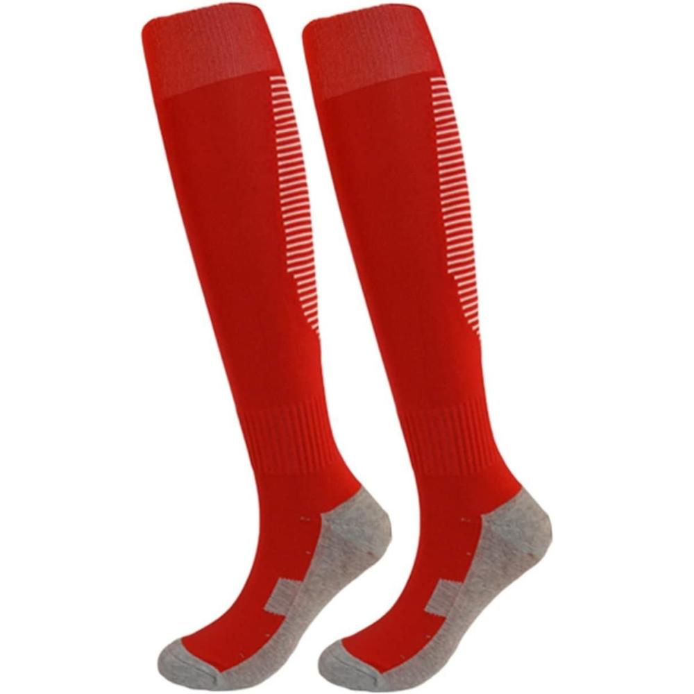 image:imageChaussettes de Sport for Hommes Running Chaussettes Compression Femmes Respirantes Femmes vlo extrieur Bas de Football de BasketballRed 1