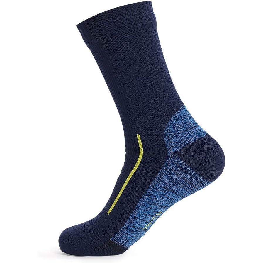 image:imageChaussettes impermables pour homme et femme pour les activits de plein air 100  impermables respirantes coupevent parfaites pour le cyclisme la randonne laviron la pche leBleu